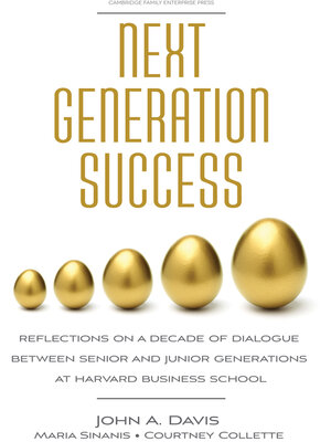 cover image of Next Generation Success: Reflections on a Decade of Dialogue Between Senior and Junior Generations